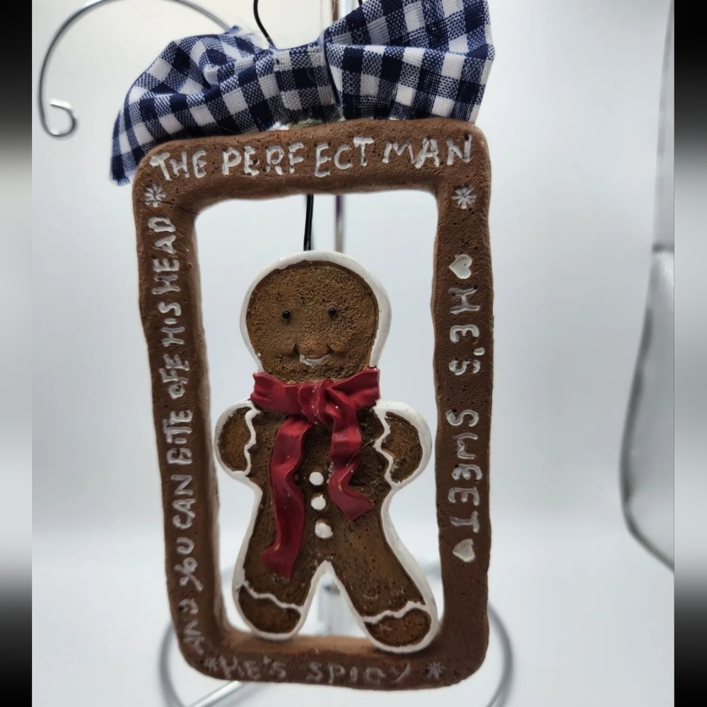 Christmas Ornament, Gingerbread Man, Perfect Man